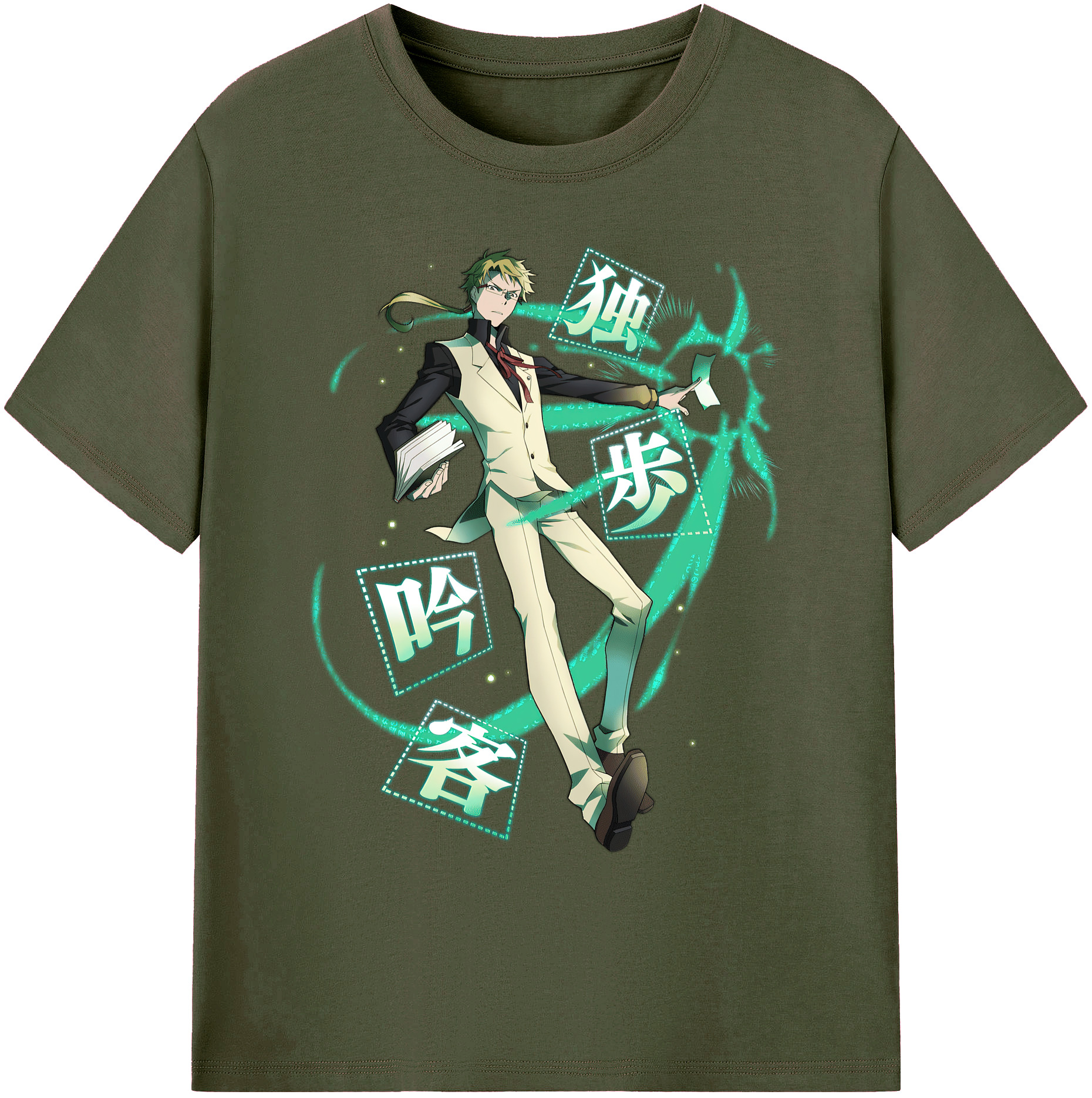 （画像用） 文豪ストレイドッグス Bungo Stray Dogs 綿100％ メンズ半袖Tシャツ｜肌触りやわらか＆通気性